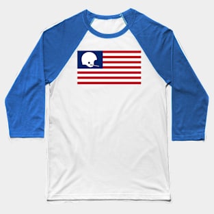 USA Football Single Bar Helmet Flag Baseball T-Shirt